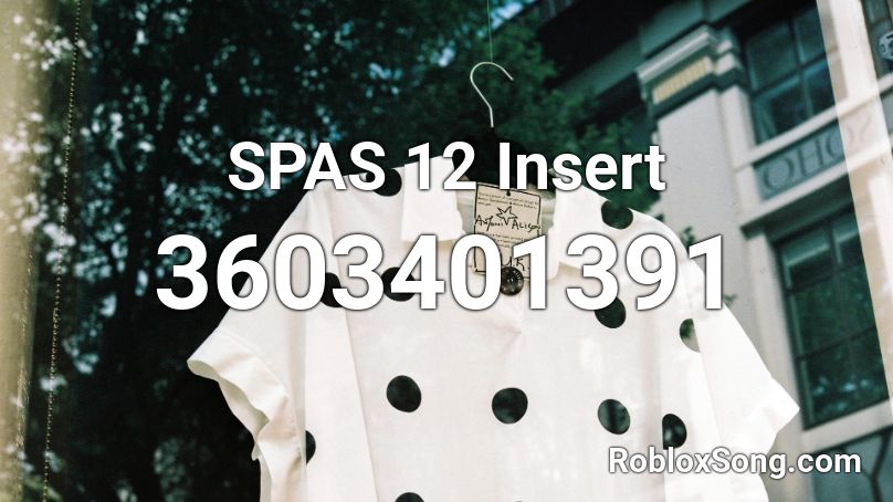 SPAS 12 Insert Roblox ID