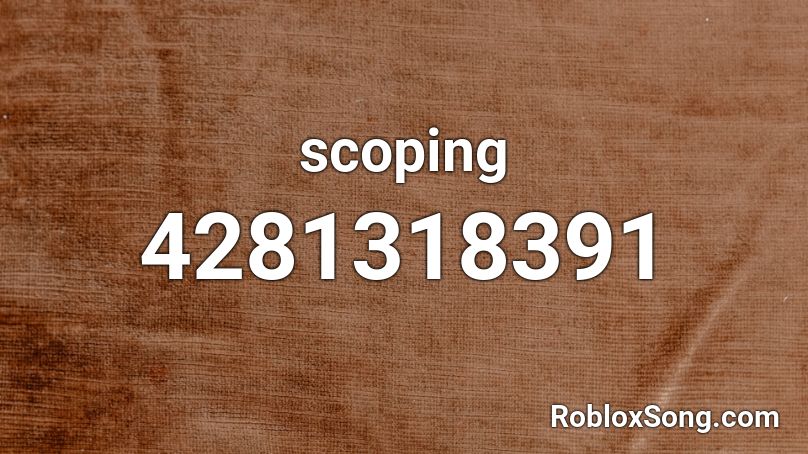 scoping Roblox ID
