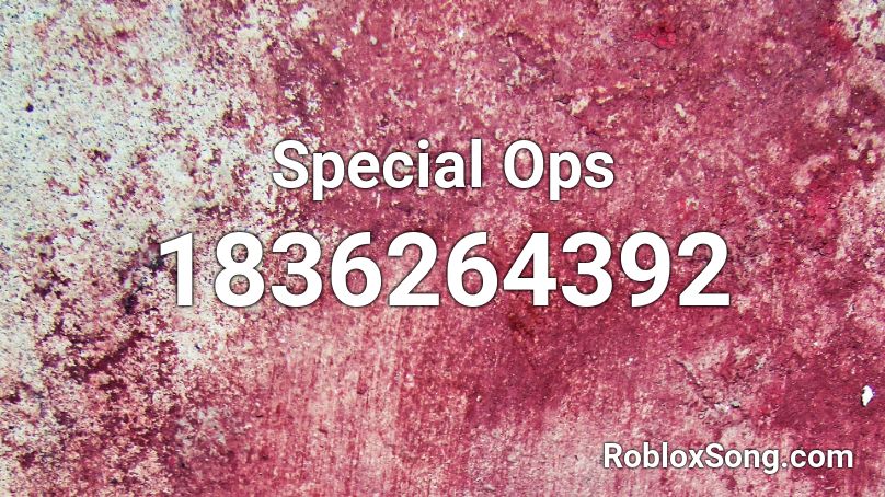 Special Ops Roblox ID