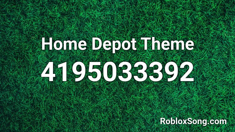 roblox home depot id