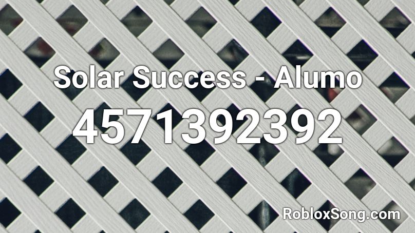 Solar Success - Alumo Roblox ID