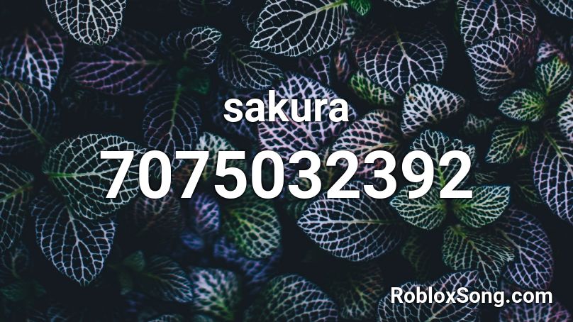 sakura Roblox ID