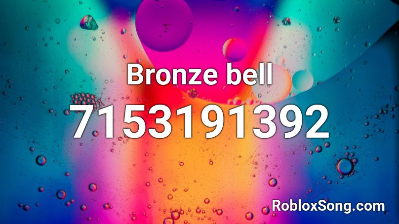 Bronze bell Roblox ID