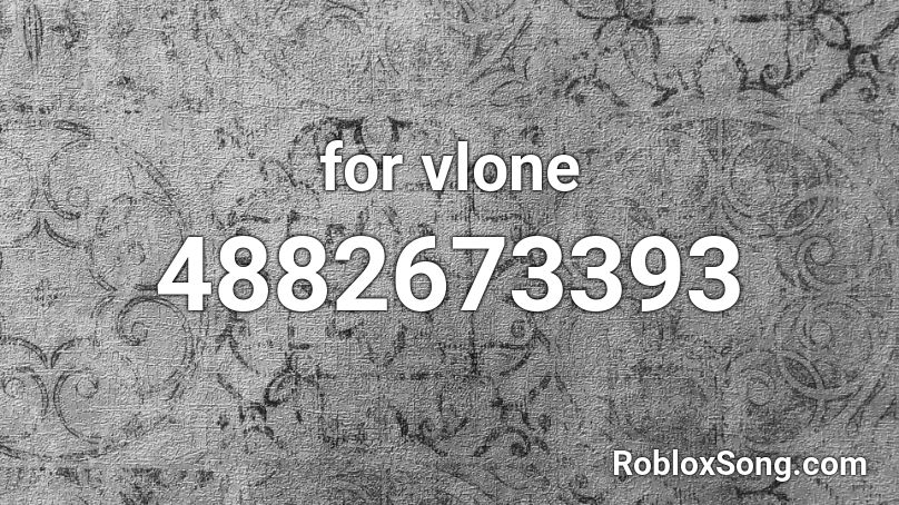 for vlone Roblox ID