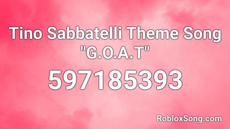 Tino Sabbatelli Theme Song 