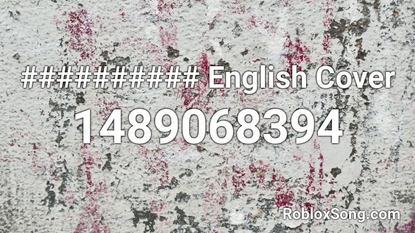 ########## English Cover Roblox ID