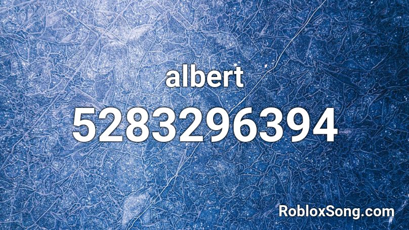 albert Roblox ID