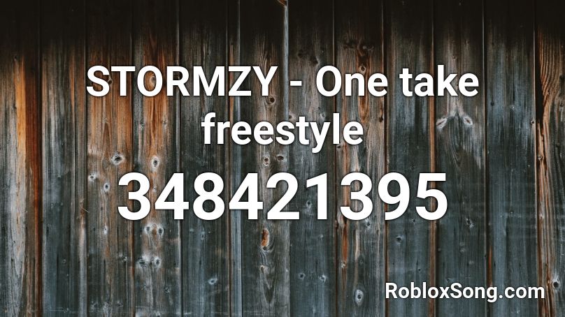 STORMZY  - One take freestyle Roblox ID