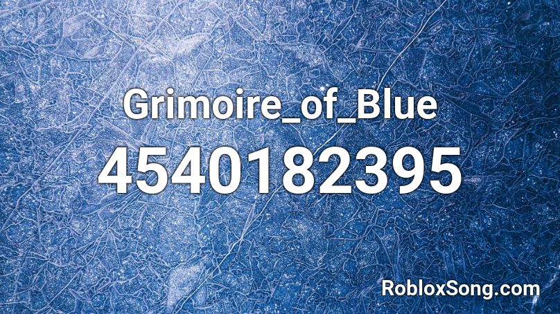 Grimoire_of_Blue Roblox ID