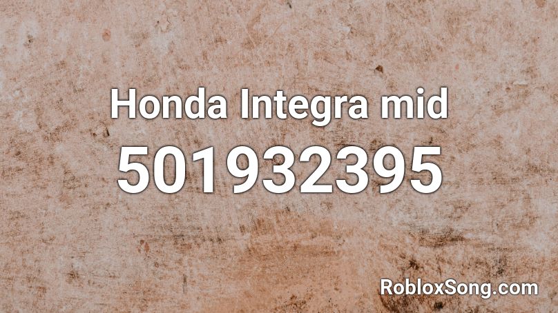  Honda Integra mid Roblox ID