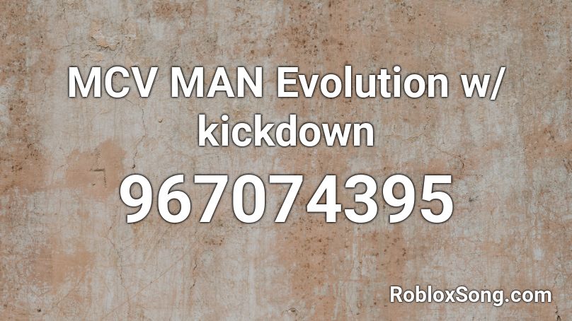 MCV MAN Evolution w/ kickdown Roblox ID