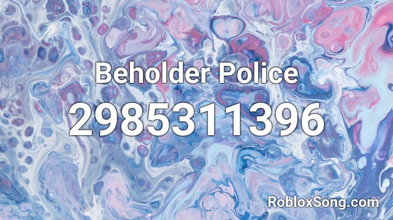 Beholder Police Roblox ID