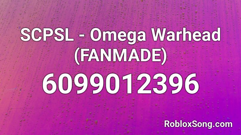 SCPSL - Omega Warhead Roblox ID