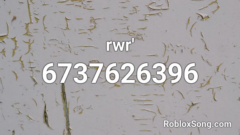 rwr' Roblox ID