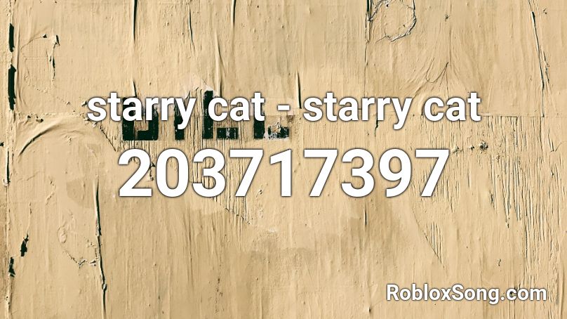 starry cat - starry cat Roblox ID