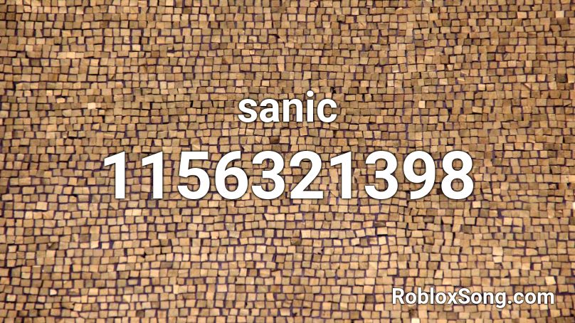 sanic Roblox ID
