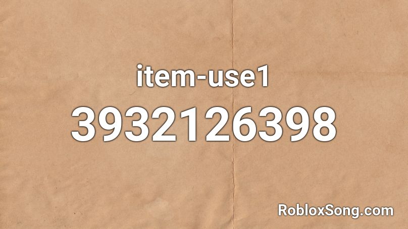 item-use1 Roblox ID
