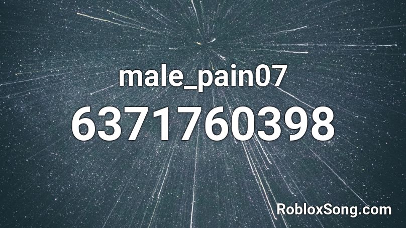 male_pain07 Roblox ID