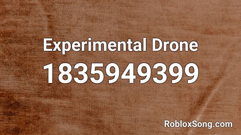 Experimental Drone Roblox ID