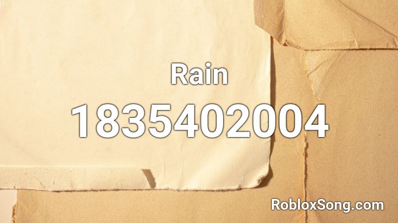 Rain Roblox ID