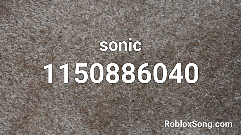 sonic Roblox ID