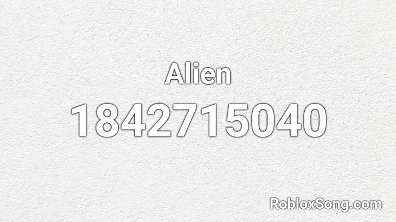 Alien Roblox ID