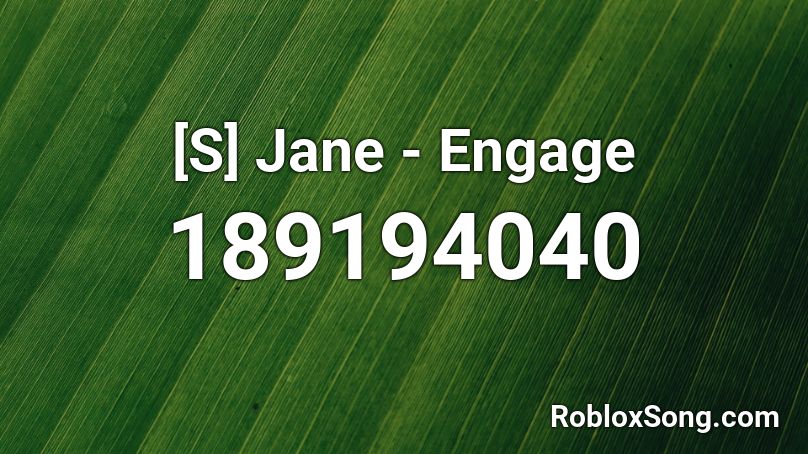 [S] Jane - Engage Roblox ID