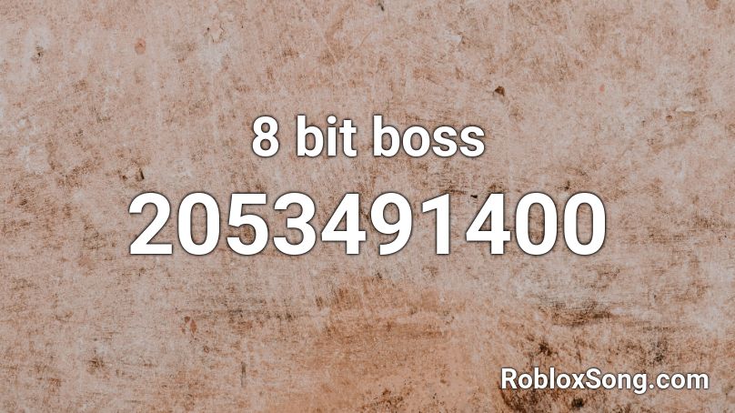8 bit boss Roblox ID
