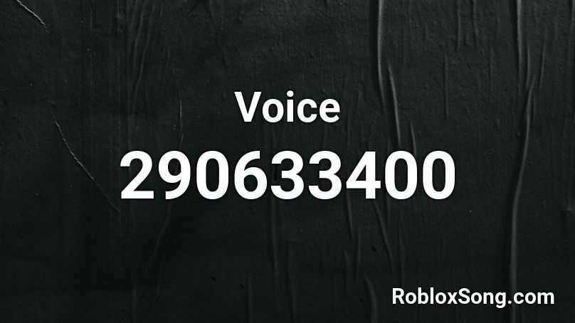  Voice Roblox ID