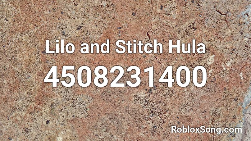 Lilo and Stitch Hula Roblox ID