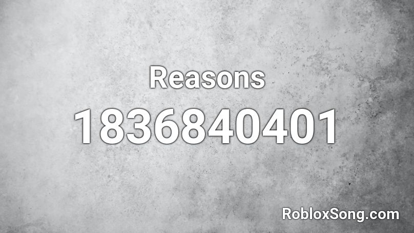 Reasons Roblox ID