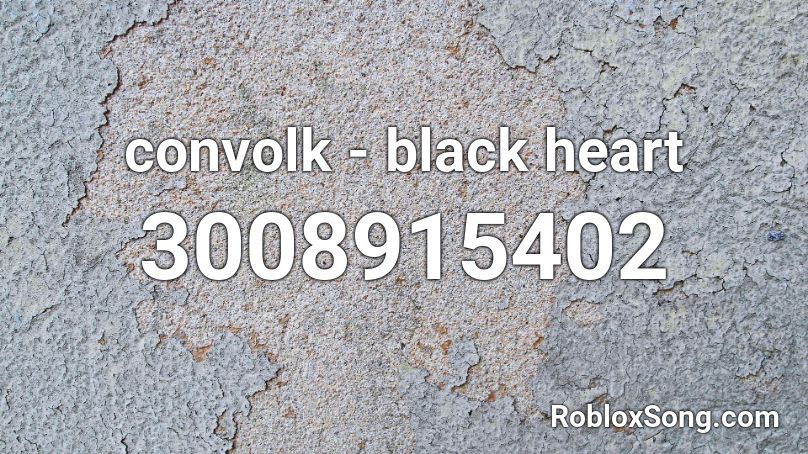 convolk - black heart Roblox ID