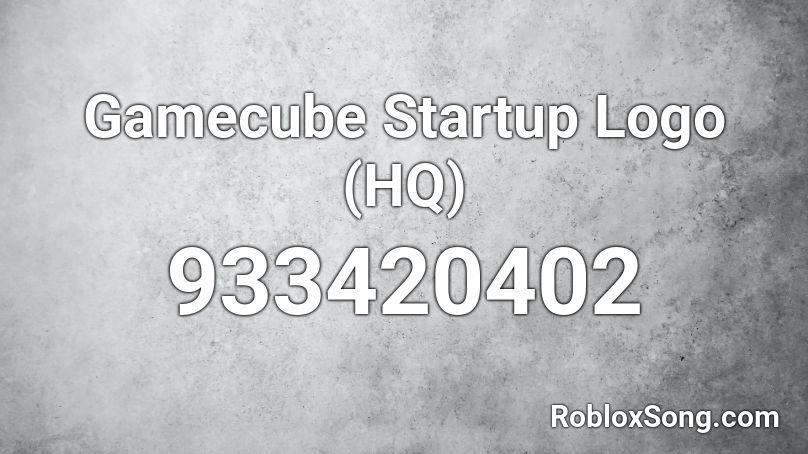 Gamecube Startup Logo (HQ) Roblox ID