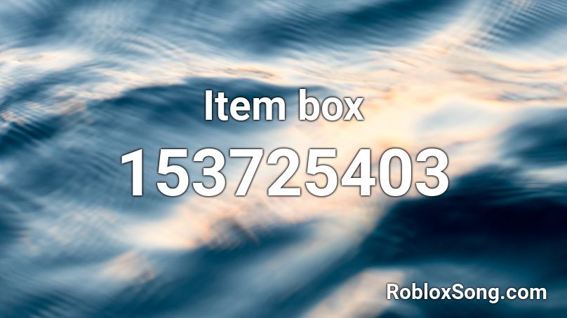 Item box Roblox ID