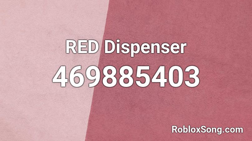 RED Dispenser Roblox ID