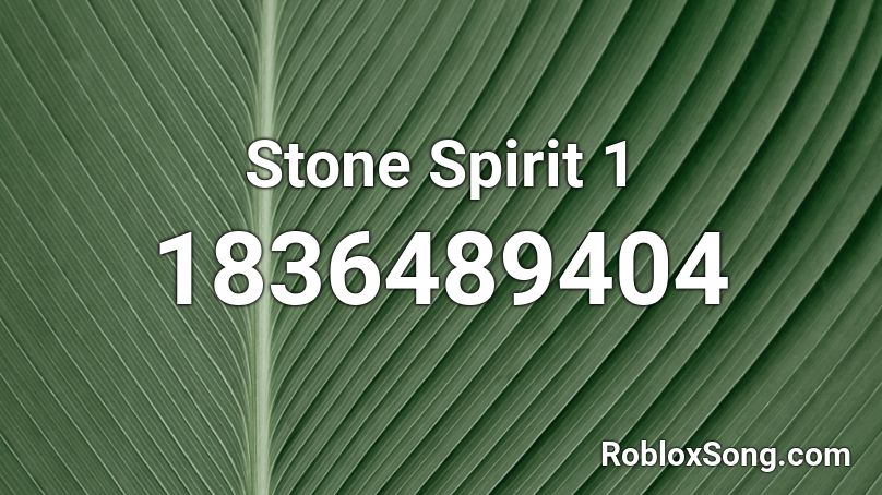 Stone Spirit 1 Roblox ID