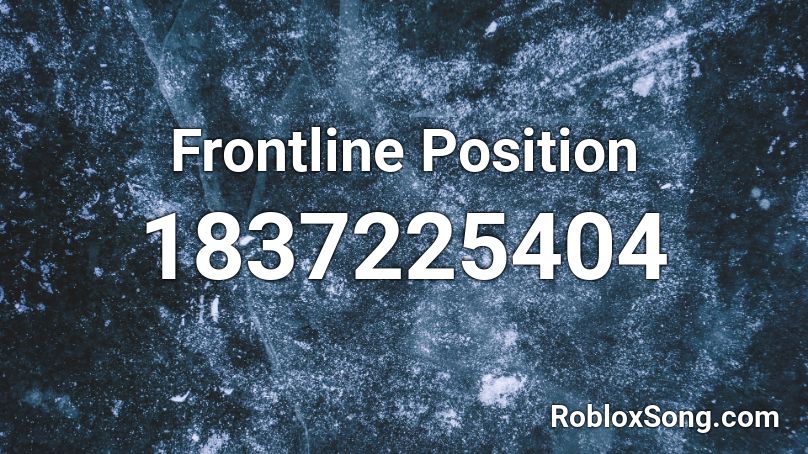 Frontline Position Roblox ID