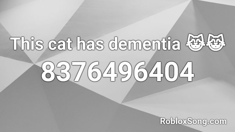 This cat has dementia 😹😹  Roblox ID