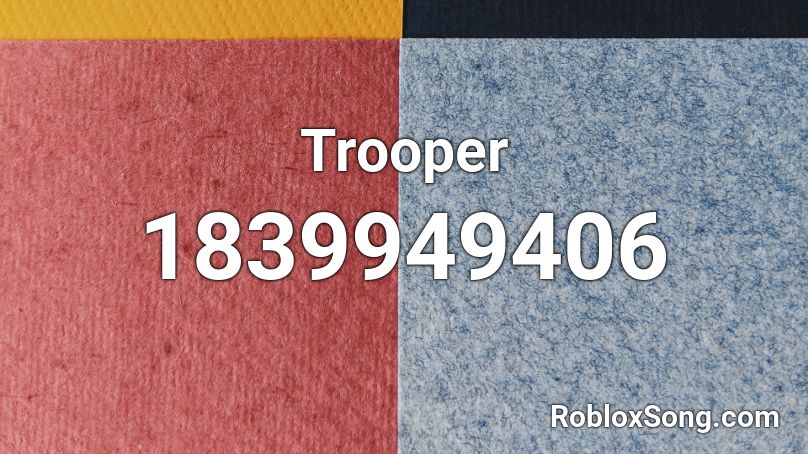 Trooper Roblox ID