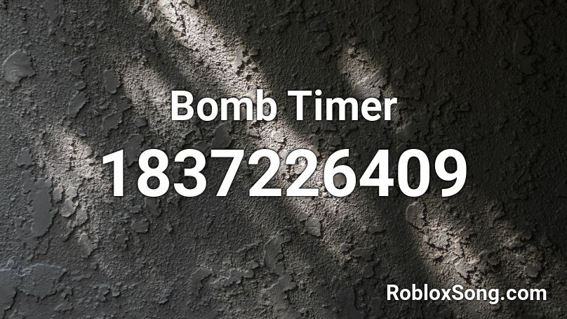 Bomb Timer Roblox ID