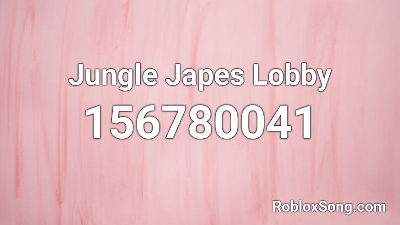 Jungle Japes Lobby Roblox ID