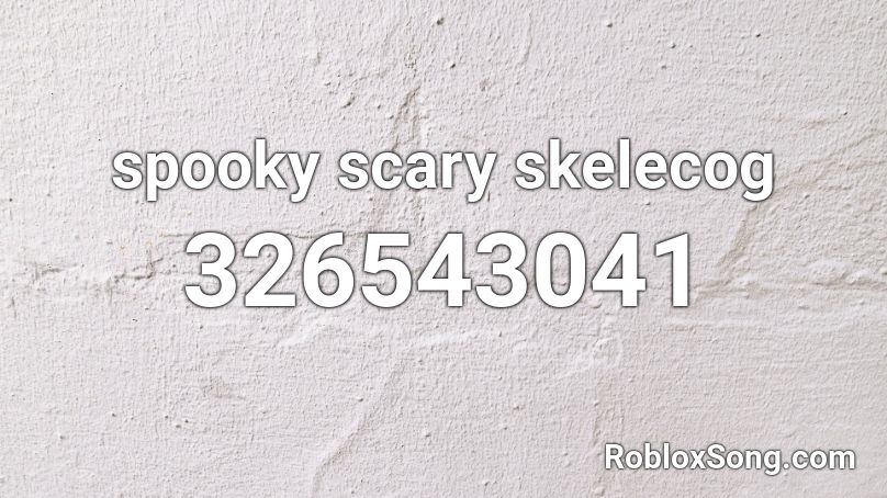 spooky scary skelecog Roblox ID