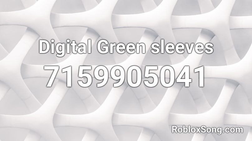 Digital Green sleeves Roblox ID