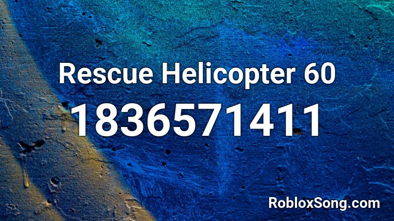 Rescue Helicopter 60 Roblox ID