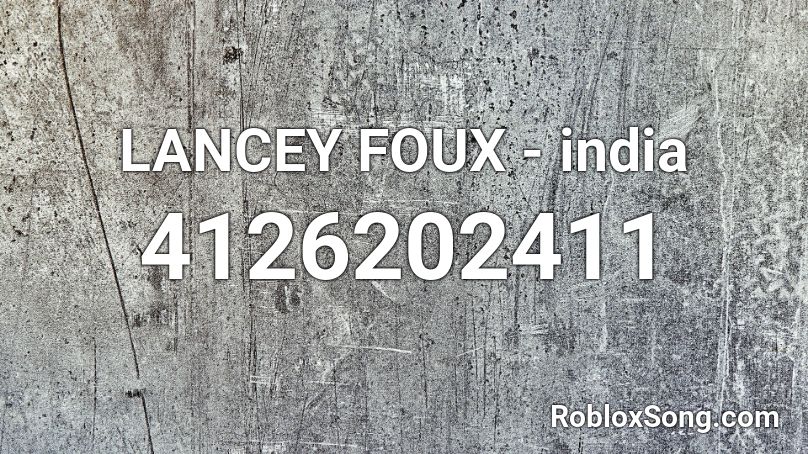 LANCEY FOUX - india Roblox ID