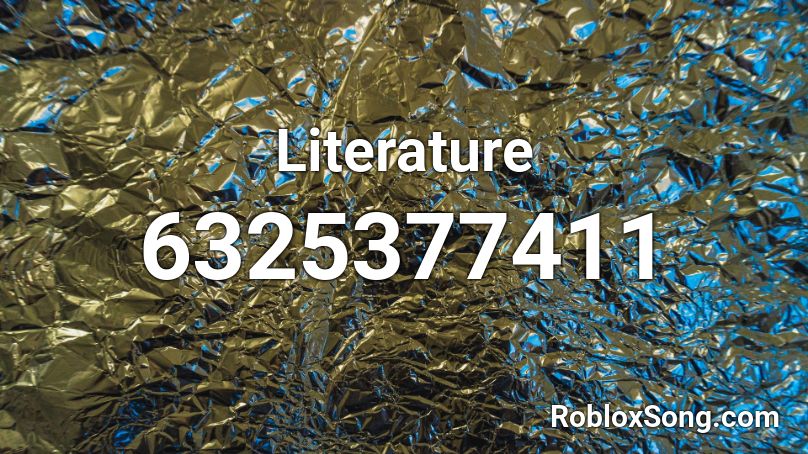 Literature Roblox ID