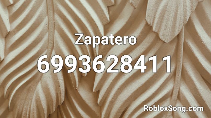 Zapatero Roblox ID