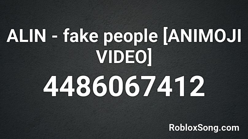 ALIN - fake people Roblox ID