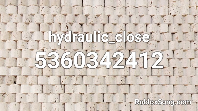 hydraulic_close Roblox ID