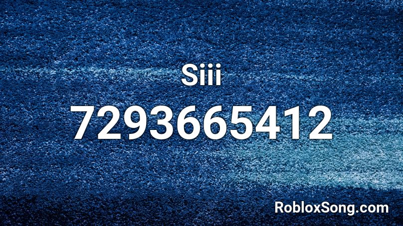 Siii Roblox ID